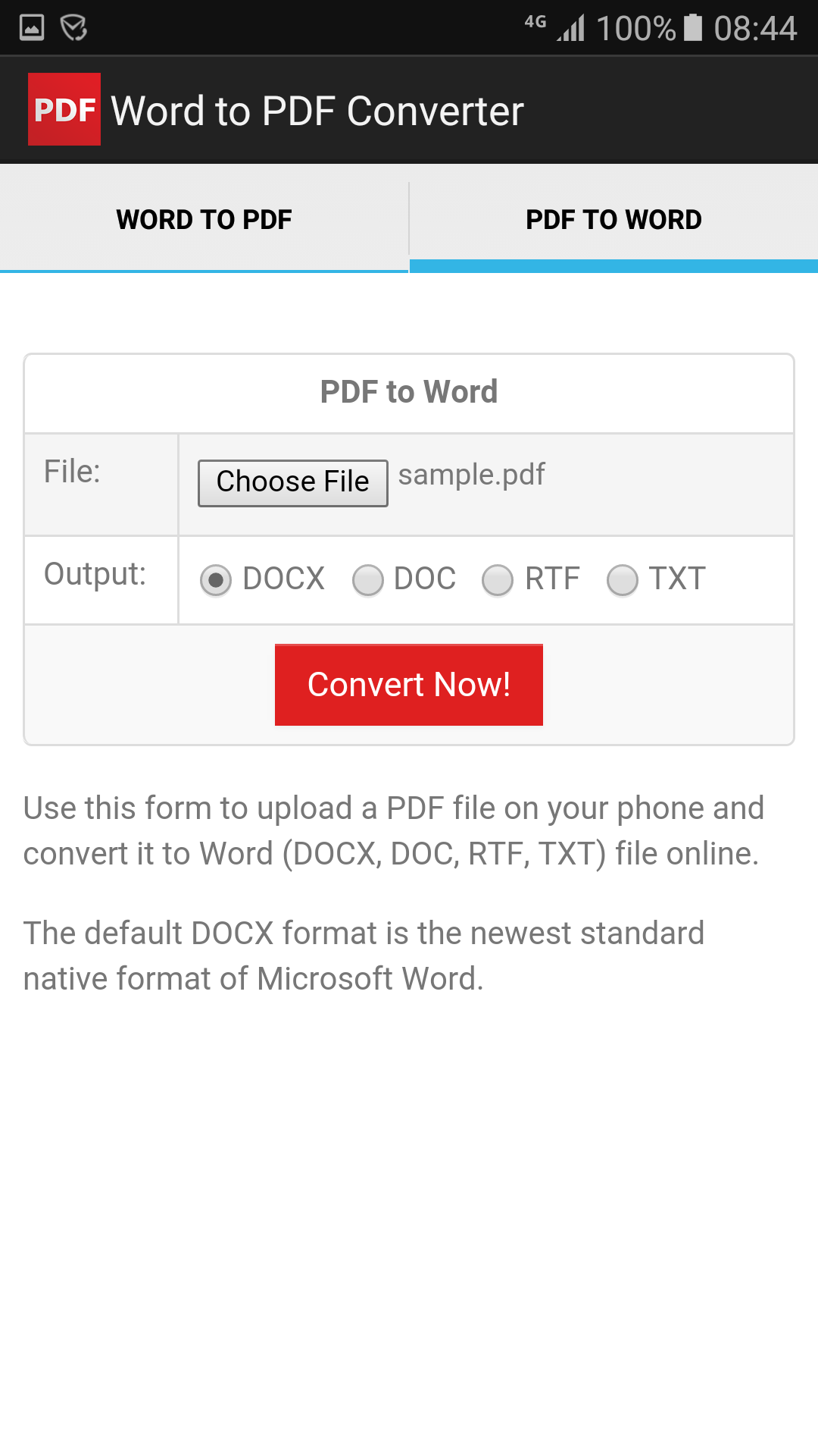 Word to PDF Converter for Android Download