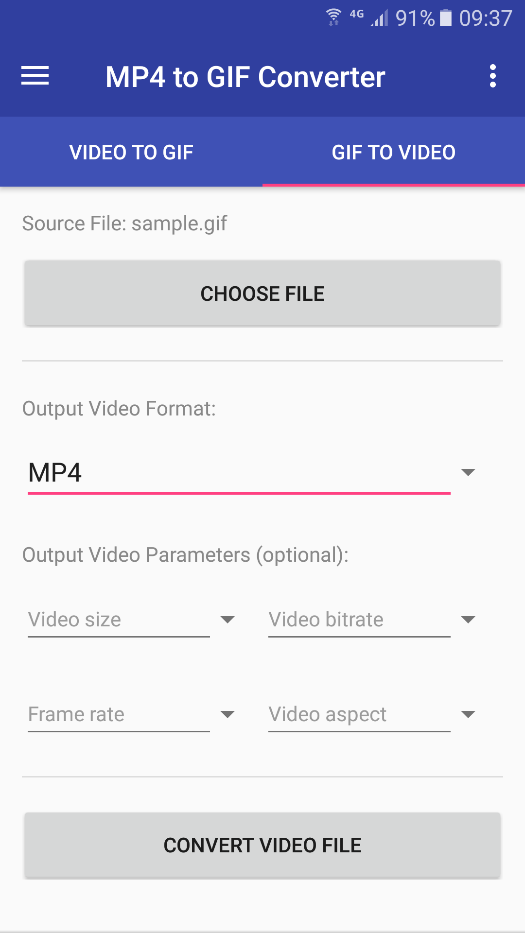 Uovertruffen det er smukt tolv MP4 to GIF Converter for Android Download